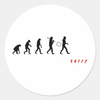 Tut mir leid, ich habe gefarzt! runder aufkleber