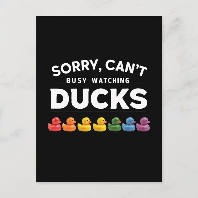 Tut mir leid, ich kann nicht, ich bin beschäftigt  postkarte (Vorderseite)