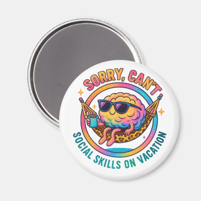 Tut mir leid. magnet (Vorderseite/Rückseite)