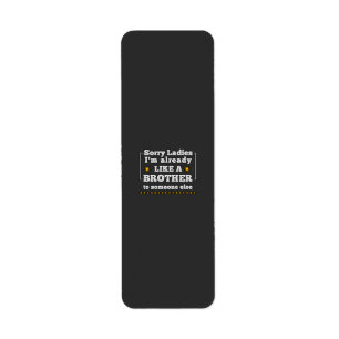 Tut mir leid, meine Damen sind schon wie ein Brude