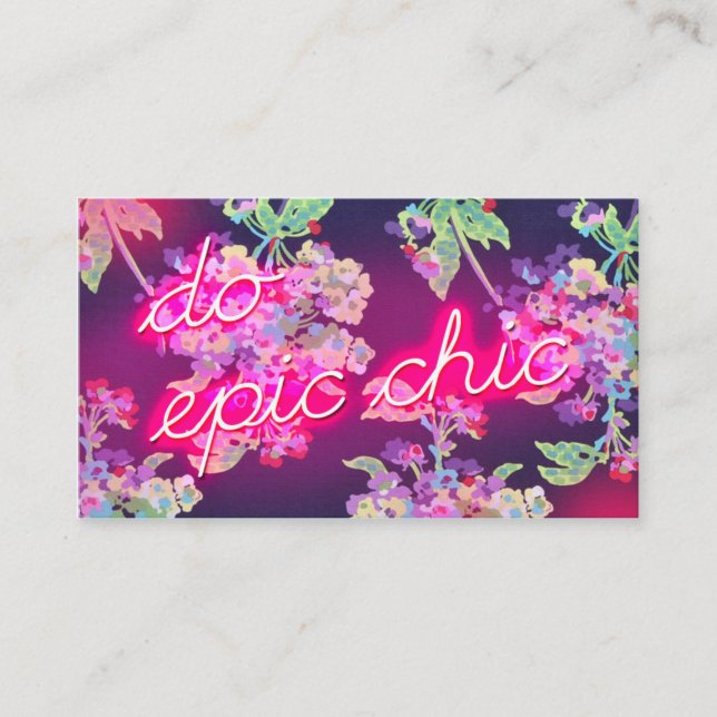 Tut Neonglühen 311 episches Chic Visitenkarte (Vorderseite)