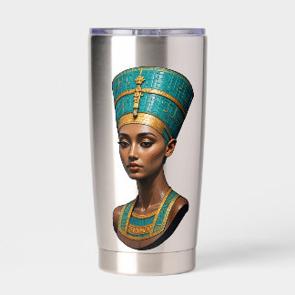 Tutanchamuns Goldene Maske + Nofretete Thermobecher