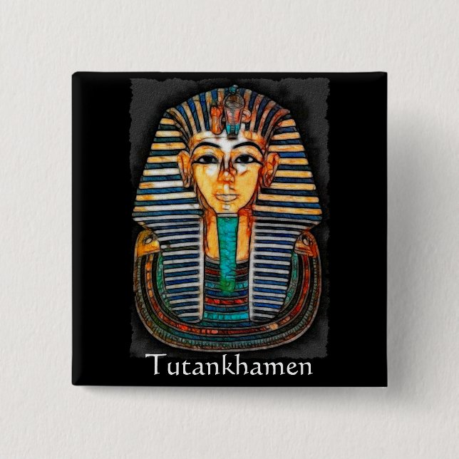 TUTANKHAMEN Ägyptischer Pharao Gift Range Button (Vorderseite)