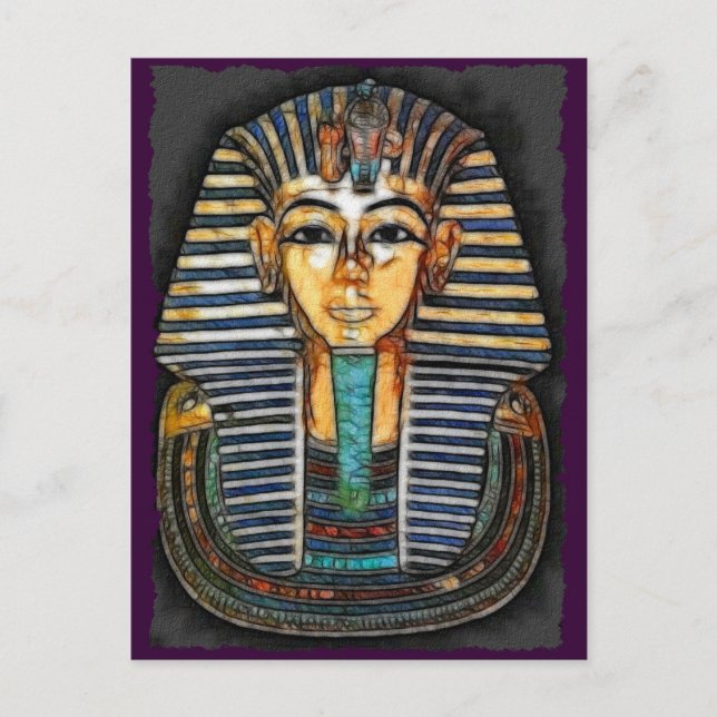 TUTANKHAMEN Egyptian Pharao Postcard Postkarte (Vorderseite)