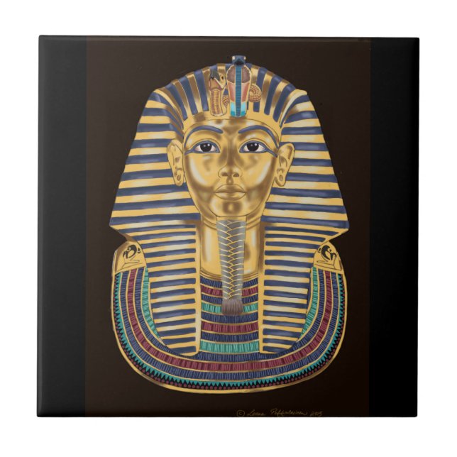 Tutankhamons goldene Maske Fliese (Vorderseite)