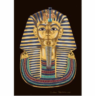 Tutankhamons goldene Maske Freistehende Fotoskulptur