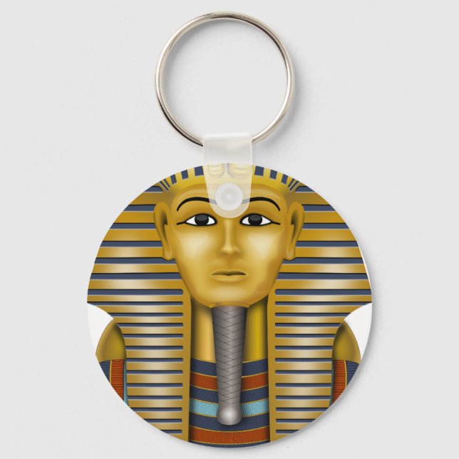 Tutankhamun Ägyptische Maske Schlüsselanhänger (Vorderseite)