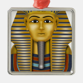 Tutankhamun Ägyptische Maske Silbernes Ornament