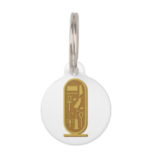 Tutankhamun Cartouche Haustiermarke