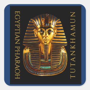 TUTANKHAMUN Discovery Centennial Postkarte Quadratischer Aufkleber