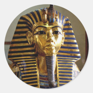 Tutankhamun - Gesichtsmaske Runder Aufkleber
