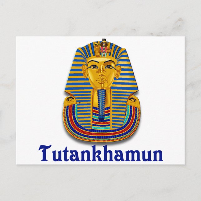 Tutankhamun Postkarte (Vorderseite)