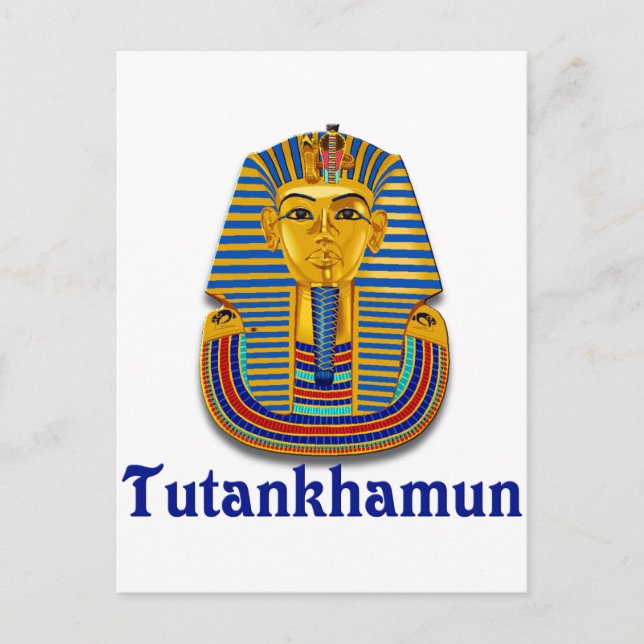 Tutankhamun Postkarte (Vorderseite)