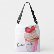Tüte Dolce Vita mit Himbeerkuchen Design