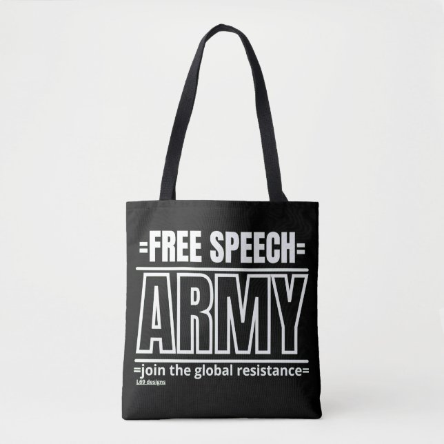 Tüte "FREE SPEECH ARMY 2" (Vorderseite)