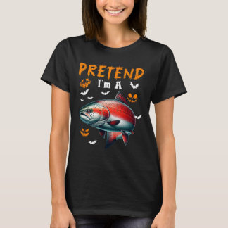 Tüte ich bin ein Lachs Halloween-Kostüm Angelsiebh T-Shirt