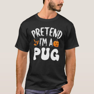 Tüte ich bin ein Mops Halloween-Kostüm Männer Frau T-Shirt