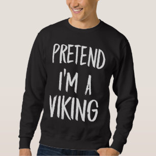 Tüte Kostüm Wikinger Halloween-Party-Geschenk Sweatshirt