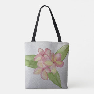 Tüte mit Frangipani Blumenmuster