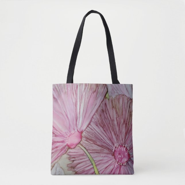 Tüte, mittlere "Hübsche rosa Blume" (Vorderseite)