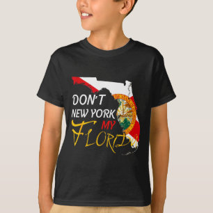 Tüte nicht New York Mein Florida-Flagge Vintage Fl T-Shirt