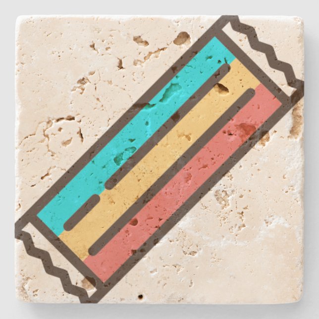 Tüte Steinuntersetzer (Vorderseite)