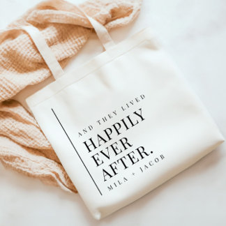 Tüte zur Hochzeitsbegrüßung 'Happily Ever After' Tragetasche
