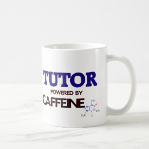Tutor angetrieben durch Koffein Tasse