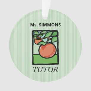 Tutor, Lehrer Danke, Apple Ornament