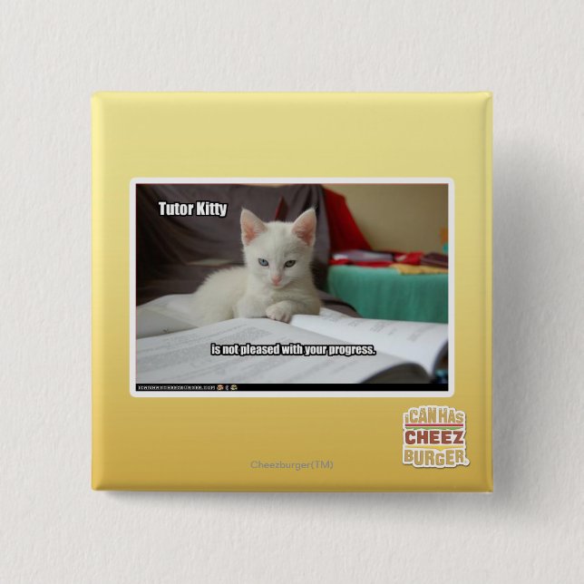 Tutor-Miezekatze Button (Vorderseite)