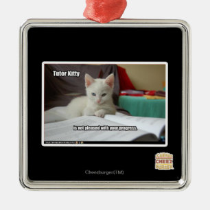 Tutor-Miezekatze Ornament Aus Metall