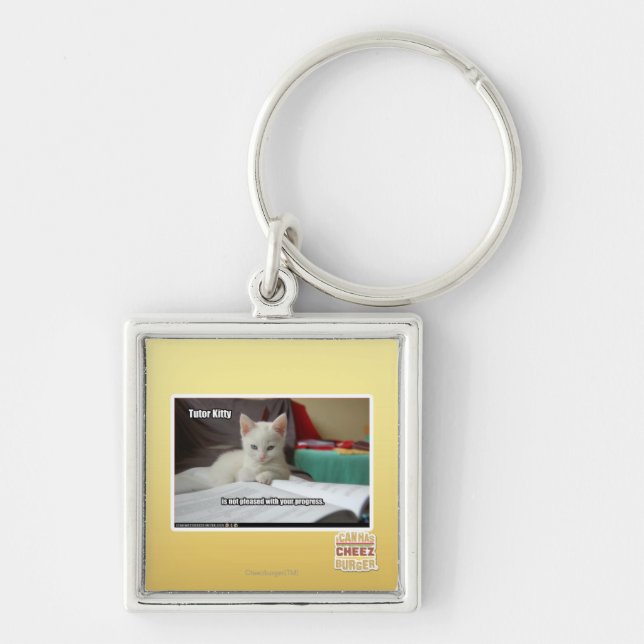 Tutor-Miezekatze Schlüsselanhänger (Vorne)