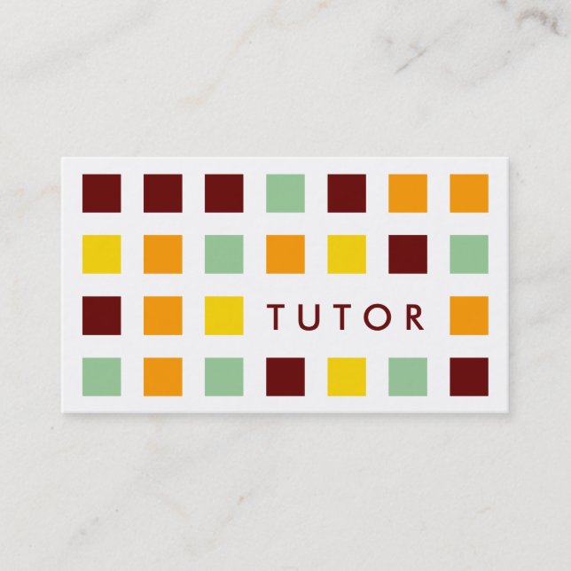 TUTOR (mod Quadratzahlen) Visitenkarte (Vorderseite)
