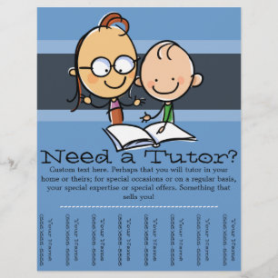 Tutor.Tutoring.Anpassbare Werbung Flyer
