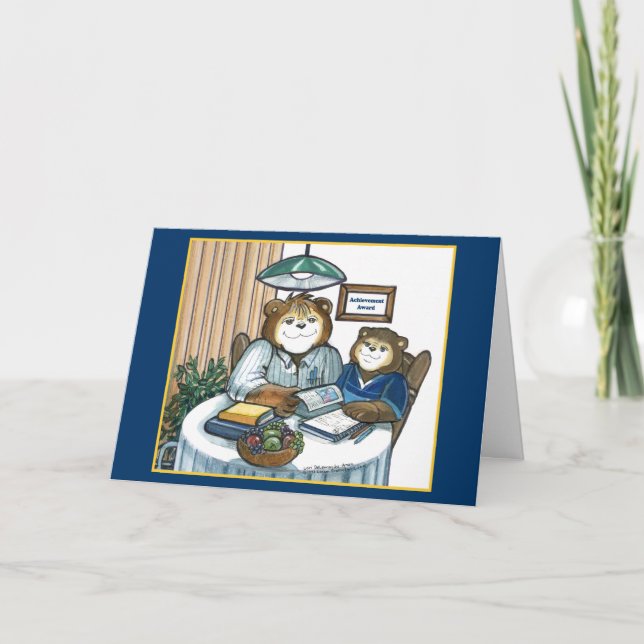 Tutor/Zuhause-Schulkarte Dankeskarte (Vorderseite)