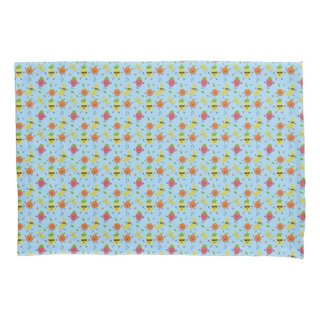 Tutti Fruitti Birthday Pattern Cute Fruits Baby Kissenbezug (Vorderseite)