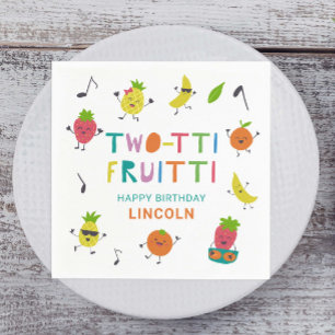 Tutti Fruitti Geburtstag Custom Niedlich Frucht Serviette