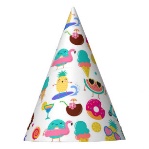 Tutti Fruitti Sommer-Frucht-Eiscreme-Leckereien-Pa Partyhütchen