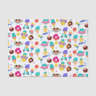 Tutti Fruitti Sommer-Frucht-Eiscreme-Leckereien Pa Seidenpapier