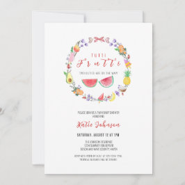 Tutti Frutti Babydusche, Summer Tropical Twins Einladung