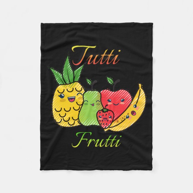 Tutti Frutti Frucht Frühling Sommer Meeresküste St Fleecedecke (Vorderseite)