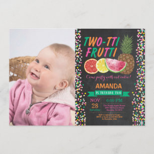 Tutti Frutti Geburtstagsparty Einladung 2. Geburts