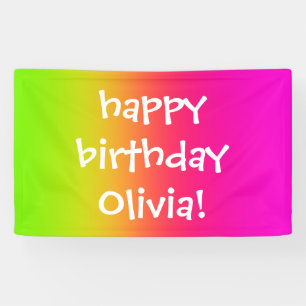 Tutti Frutti Gradient Personalisiert Banner