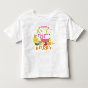 Tutti "Two-tti" Frutti Fun Kindergeburtstag Party Kleinkind T-shirt