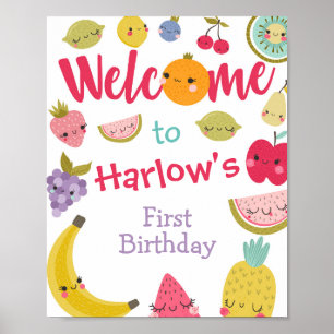 Tuttifrutti Begrüßungszeichen Poster