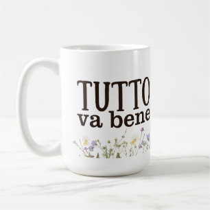 Tutto Va Bene (con fiori) Kaffeetasse