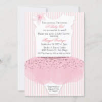 Tutu Ballerina Kinderdusche Einladung