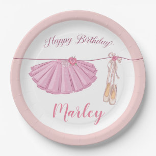 Tutu Ballerina Tanz Alles Gute zum Geburtstag Part Pappteller