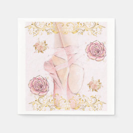 Tutu Ballerina zum Thema Serviette