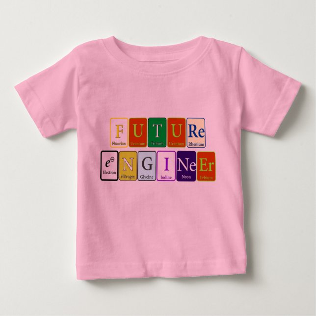 Tutu-Design des Zukunftsingenieurs Baby T-shirt (Vorderseite)